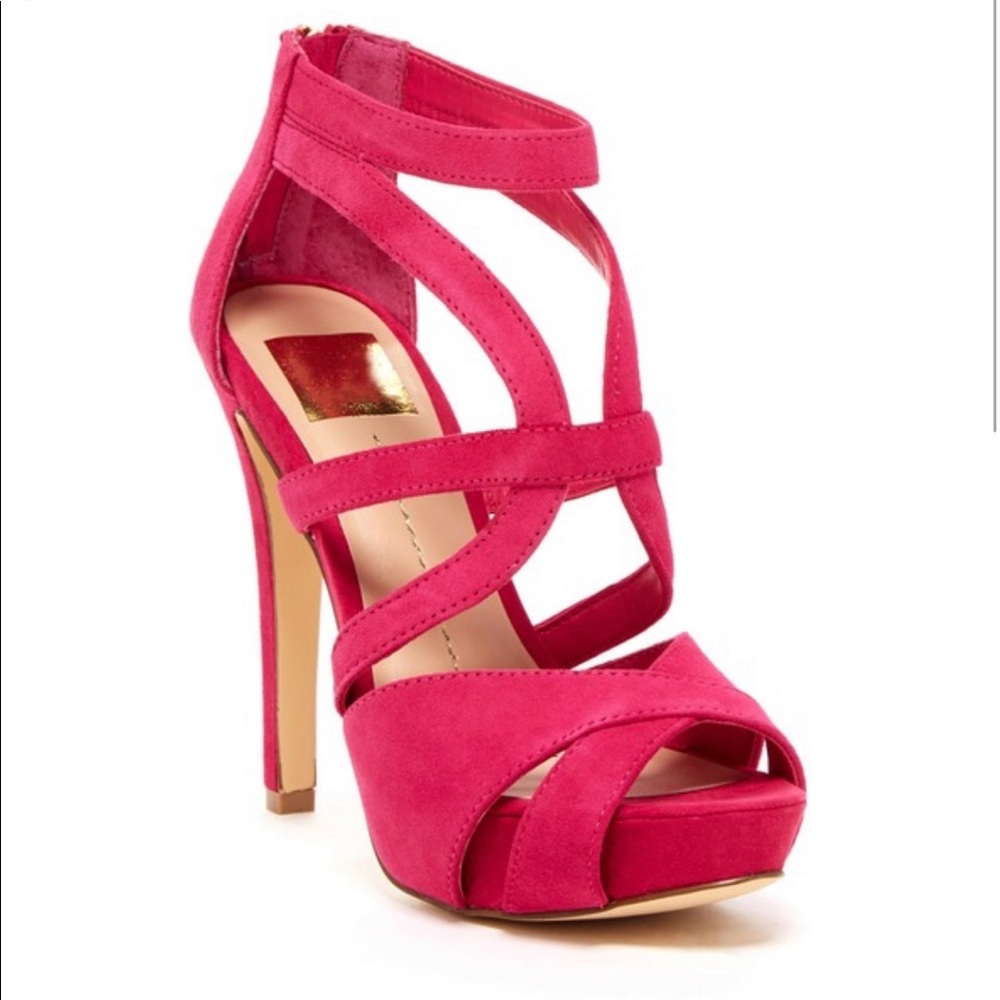New Dolce Vita hot pink sandals size 10